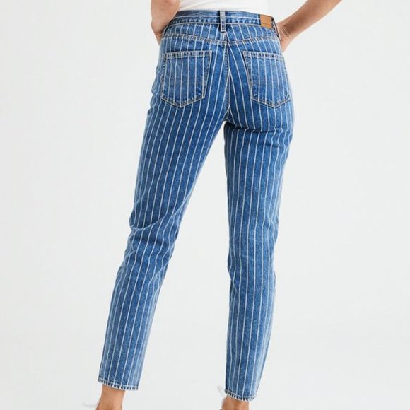 American Eagle Denim Striped Jeans - Picture 1 of 12